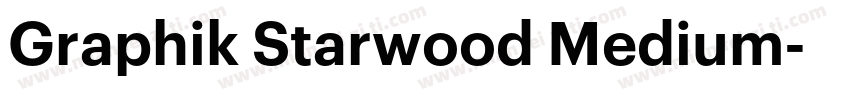 Graphik Starwood Medium字体转换